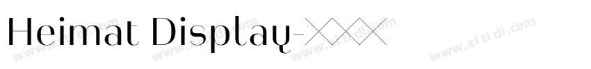 Heimat Display字体转换